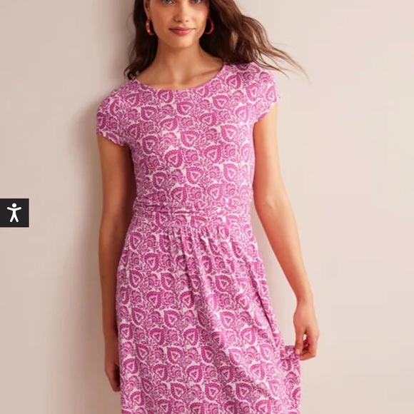 BODEN Amelie Jersey Dress SOLD OUT PATTERN Size 12P Excellent condition - Picture 16 of 16